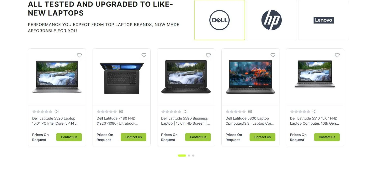 MinzTech tested and upgraded laptops from Dell, HP and Lenovo